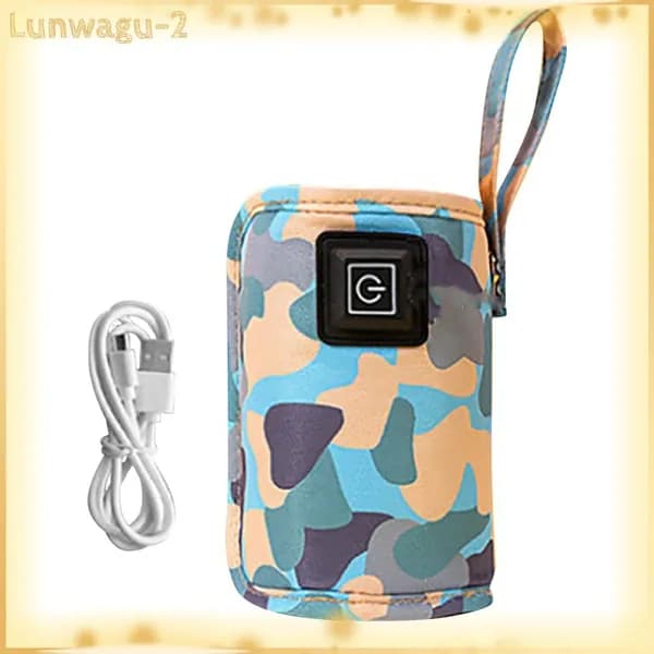 USB-сумка для подогрева бутылочек с молоком Крышка для детской бутылочки камуфляжно-синего цвета