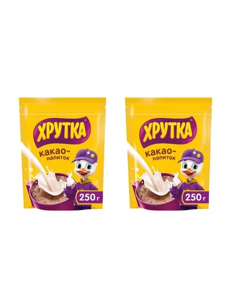 Хрутка Какао-напиток быстрорастворимый 250 г, 2 шт