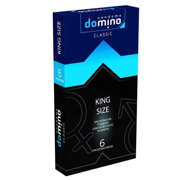 Увеличенные презервативы DOMINO CLASSIC 6 шт латекс с анатомической формой