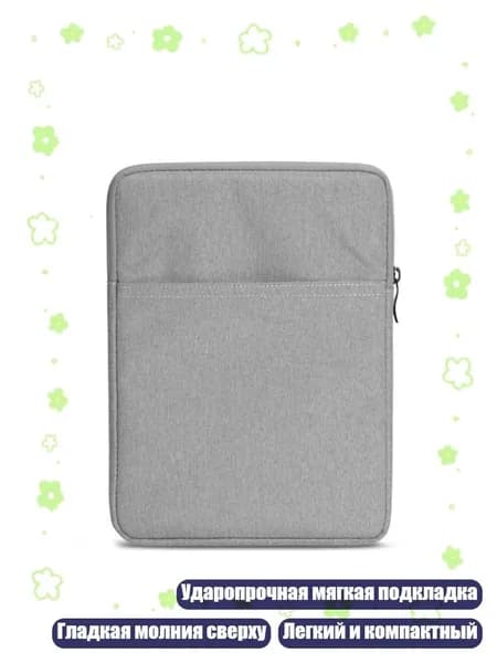 Чехол для планшета 8 дюймов, защитный чехол с молнией для iPadMini 6/5/4/3/2/1, Серый - 8 дюймов