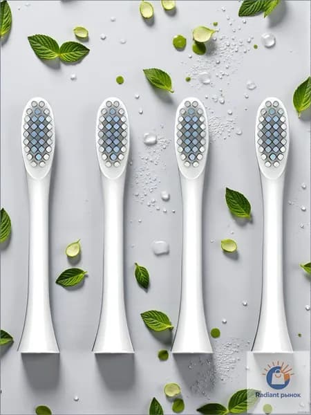 КОМПЛЕКТ 10 ШТ насадка для электрической зубной щетки Sonic Toothbrush X-3, белый-0