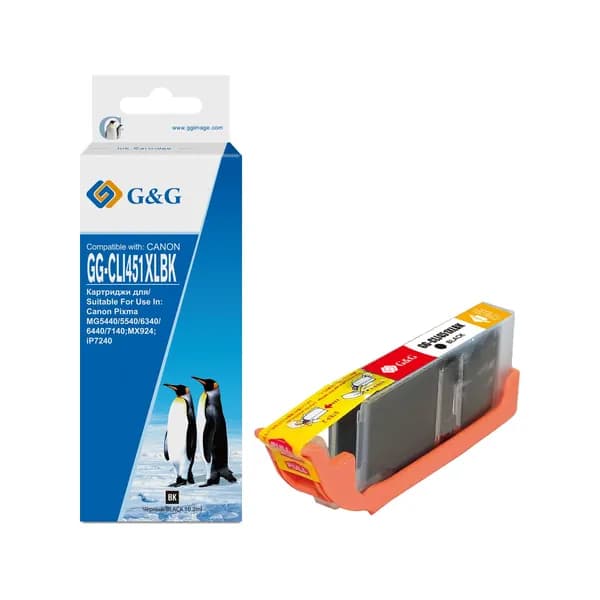 G&G CLI-451XL - 6472B001 Картридж струйный черный 10.2 мл