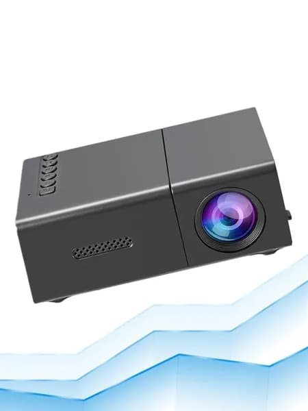 Портативный проектор USB C 1920x1080, Черный