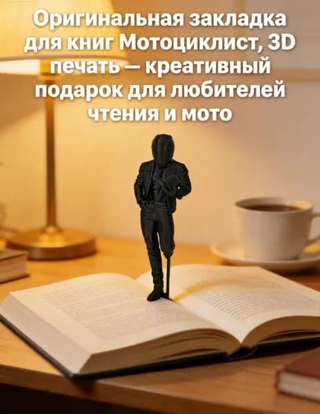Фигурка Книжный бойфренд мотоциклист