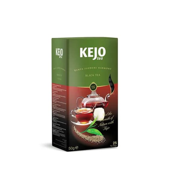 Чай черный KEJOfoods KENYA Цветочная гармония в пакетиках 25*2гр
