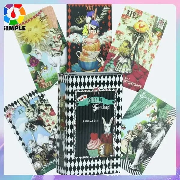 Качественный комплект карт Таро, Drink Me версия, колода Alice in Tarotland, предназначенная для гадания