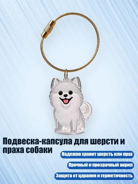 Подвеска-капсула для шерсти и праха собаки, - Бомей