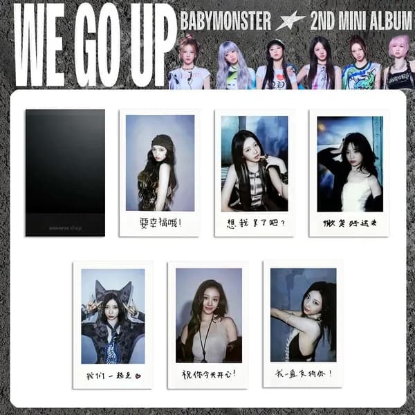 Карточки BABYMONSTER K-Pop WE GO UP альбом карточки коллекционные 5.4*8.6cm 6 шт