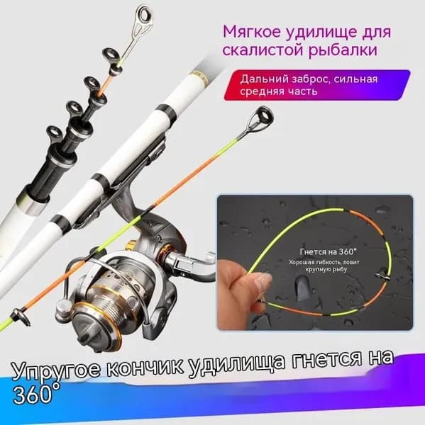Спиннинг, рабочая длина:  210 см , до 1 гр