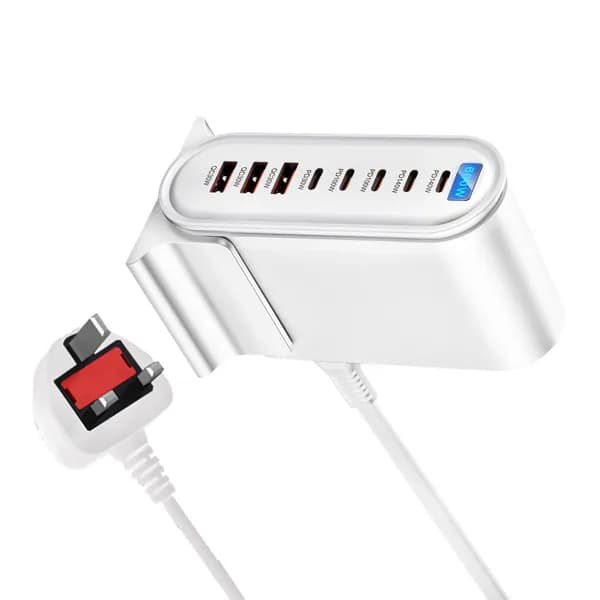 Многофункциональное 600W USB C зарядное устройство 8-портовое для дома и офиса