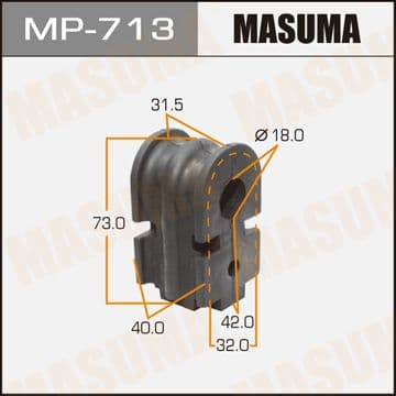 Втулка стабилизатора переднего акпп nissan micra k12e mp-713 masuma