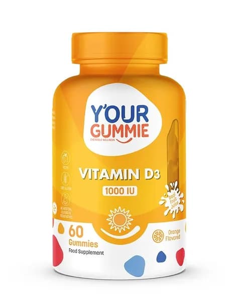 Vitamin D3. Витамин Д3 1000 IU, для детей и взрослых, 60 мармеладок. Турция