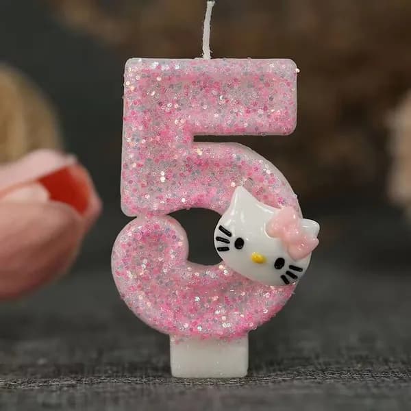Свечи для торта цифра 0, цифра 1, 5 см