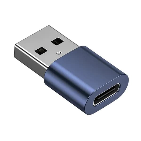 Адаптер USB-C на USB-A OTG, Синий