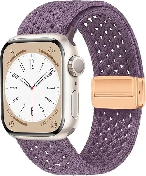 Тканевый ремешок для apple watch 1 2 3 4 5 6 7 8 9 10 SE/Ultra, Нейлоновый браслет для Apple Watch размера 46 44 45 49 42mm(1 2 3 серий),Магнитная пряжка