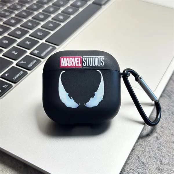 Чехол для AirPods 4 Pro2 Pro 3 2 мультик Веном Venom Силиконовый чехол для наушников