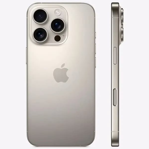 Муляж iPhone 16 Pro Natural Titanium / Макет-копия смартфона Айфон 16 Pro натуральный титан / Образец для витрины iPhone 16 Pro титановый бежевый