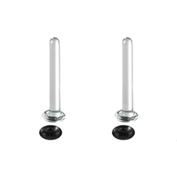 Стеклянный набор для растяжки ушей, Черный - 2mm