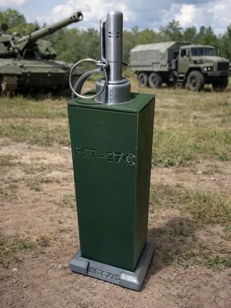 Макет пластиковый гранаты РГТ-27 С (разборный)