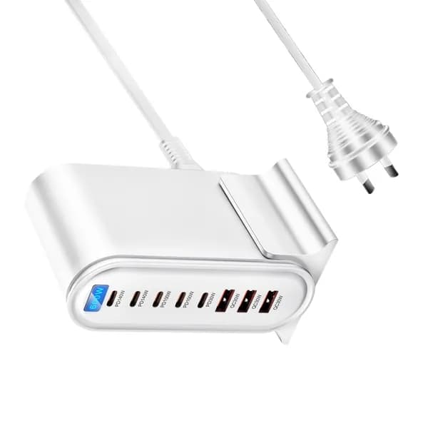 Быстрая зарядная станция 600W 8 портов с широкой совместимостью