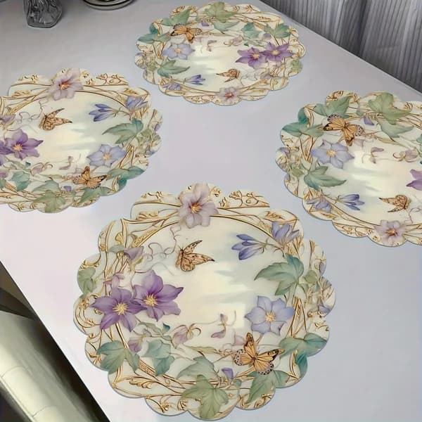 Салфетка сервировочная Имитация льна 38x38см, 1шт.