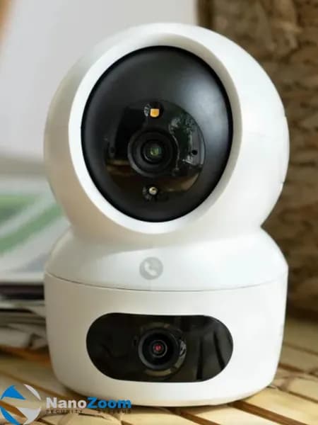 Ezviz CS-H7c Dual 2K+ 4Мп 2,8 мм + 4Мп 6 мм - камера видеонаблюдения WiFi для дома поворотная с двумя объективами, умная домашняя цифровая IP видеокамера с ИК подсветкой, 2560x1440 2K