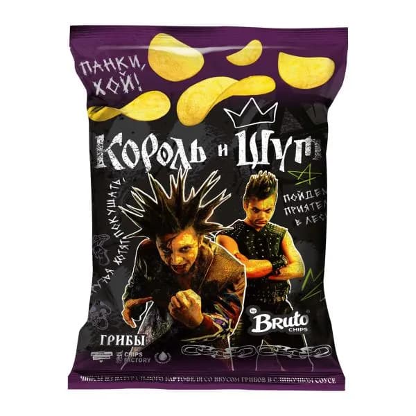 Чипсы Грибы Bruto 100г