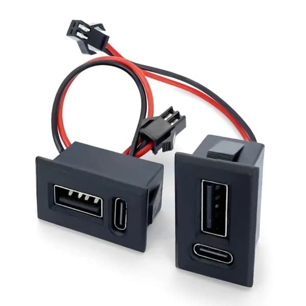 (1 комплект из 2 шт) USB A и Type C для сварки проволокой прямого давления с гнездовым основанием