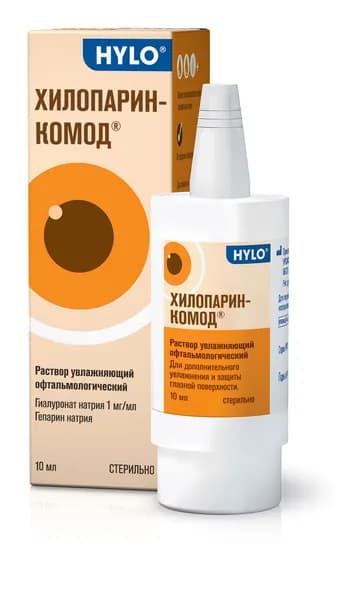 Хилопарин-Комод р-р увл. офтальмологический 1 мг/мл конт. 10мл
