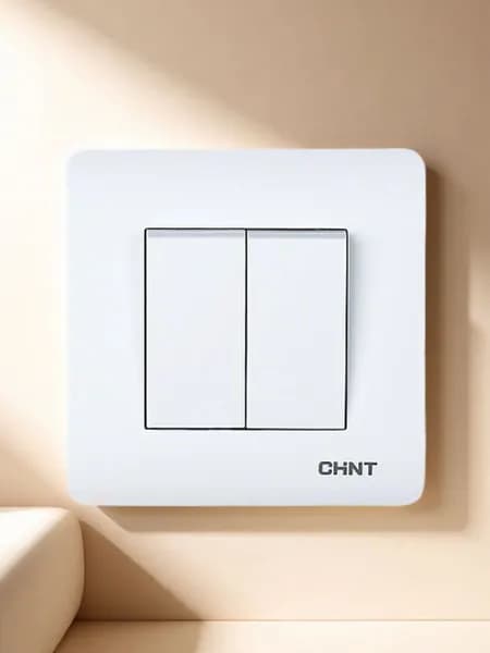 CHINT 2-клавишный проходной выключатель 10А 250В NEW3 (CHINT) 715382