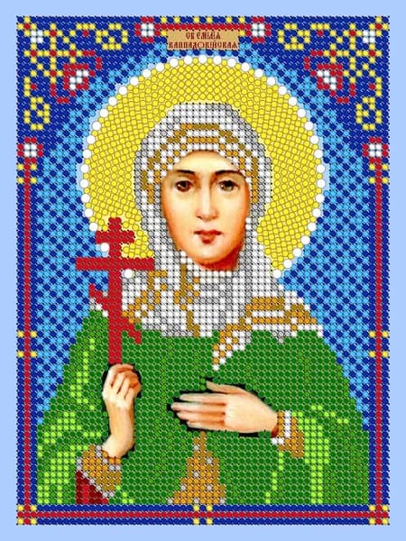 Схема для вышивания бисером Светлица (без бисера), икона "Святая Елимия Каппадокийская" 12х16 см