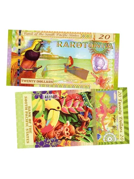 20 долларов 2015 Rarotonga, Южно-Тихоокеанские государства, сувенирная
