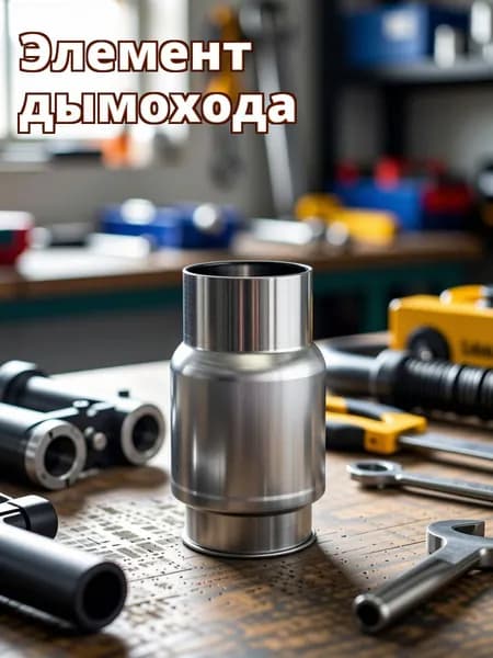 Серый нержавеющий дымоходный колено с обратным клапаном для газовых водонагревателей