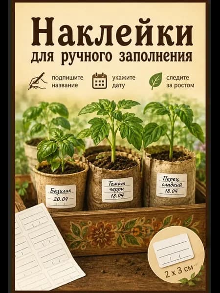 Наклейки для ручного заполнения 500 шт 2х3см