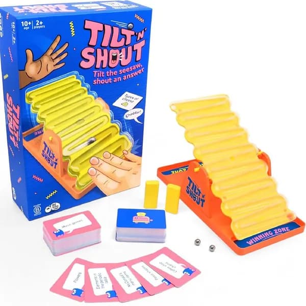 Настольная игра Tilt n Shout: наклонная доска и вопросы