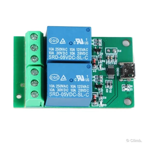 USB реле модуль, HID, для ПК, plug and play, LCUS