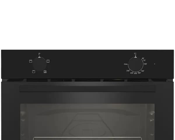 Духовой шкаф электрический Indesit IFE 2420 BL, класс энергопотребления A, 72 л, гриль, поворотные переключатели, функция паровой очистки, черный