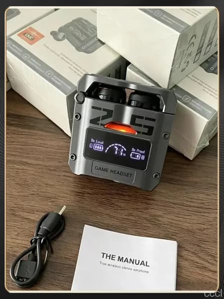 Наушники беспроводные, Bluetooth, серебристый