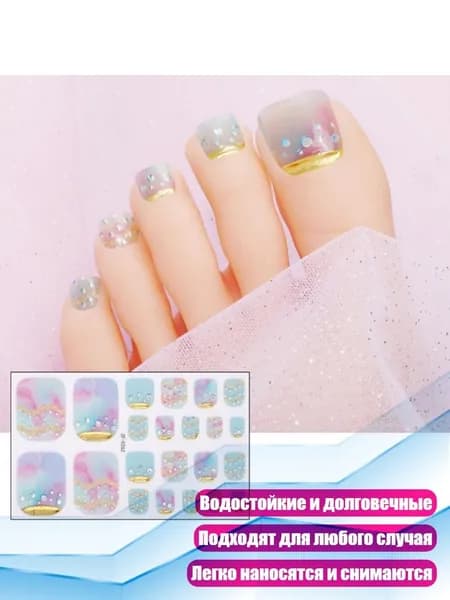 3D-стразы для ногтей на ногах, - 0262
