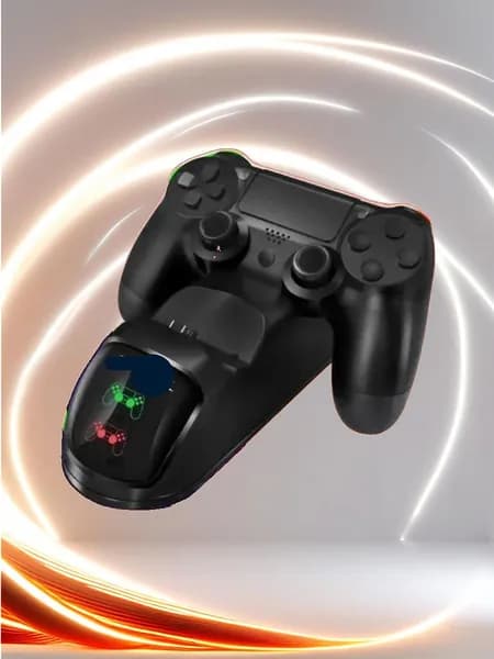 Зарядная станция TP4-889 для двух геймпадов PS4, с быстрой зарядкой и индикацией