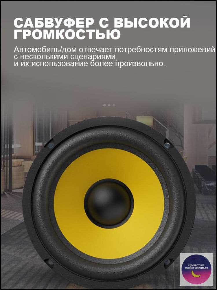 Сабвуфер автомобильный, 13 см (5 дюйм.)