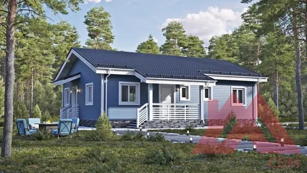 Архитектурное решение каркасного дома "Кубань", 8,4*11,8, 87 м. кв