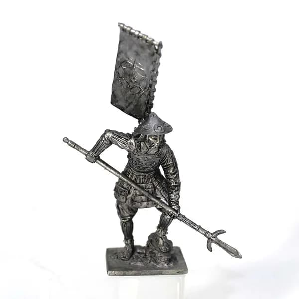 Асигару Япония 1500-1600 гг - оловянный солдатик фигурка 54 мм M138