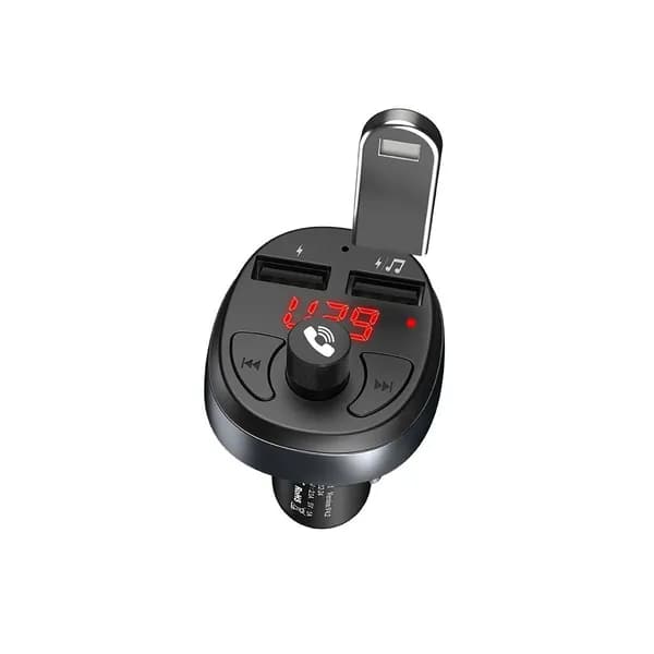 FM-трансмиттер с зарядным устройством Hoco E41 In-car audio черный