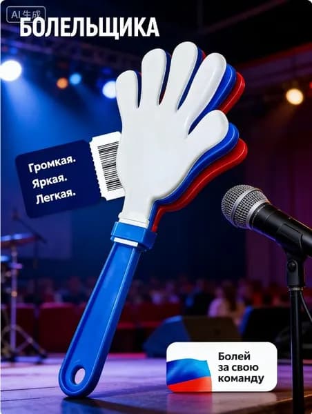 Ладошка трещетка болельщика