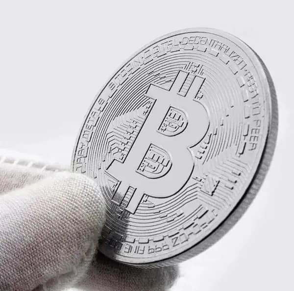 1 шт Сувенирная монета Биткоин (Bitcoin),золотой. 3мм