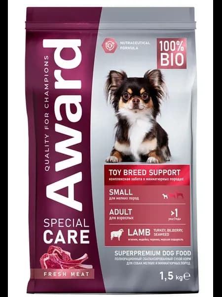 Корм для собак сухой Toy Breed Support ягненок 1.5кг