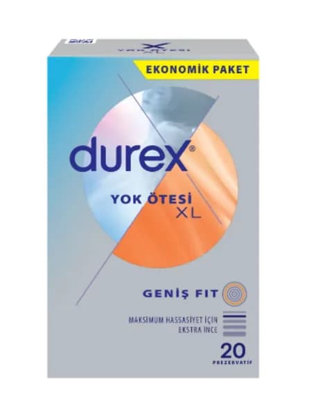 Durex Invisible XL Ультратонкие презервативы увеличенного размера, 20 шт