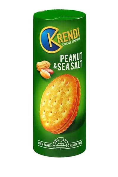 Krendi Крекер-сэндвич Peanut&sea salt, 170 гр.
