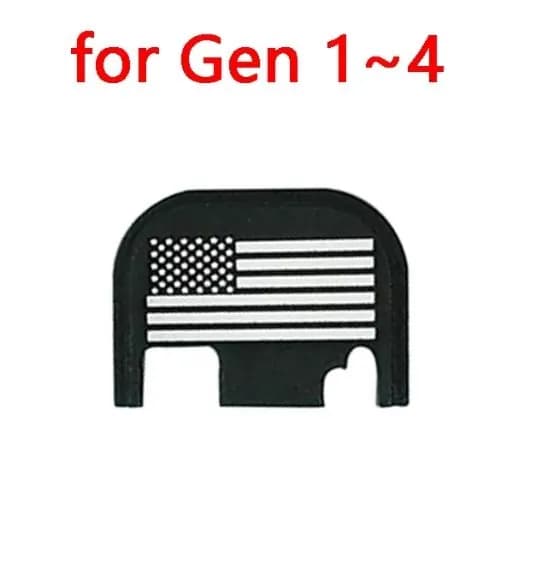 Задняя крышка Glock алюминиевая 4 г, замена пластика для Glock Gen 1-4, лазерная гравировка